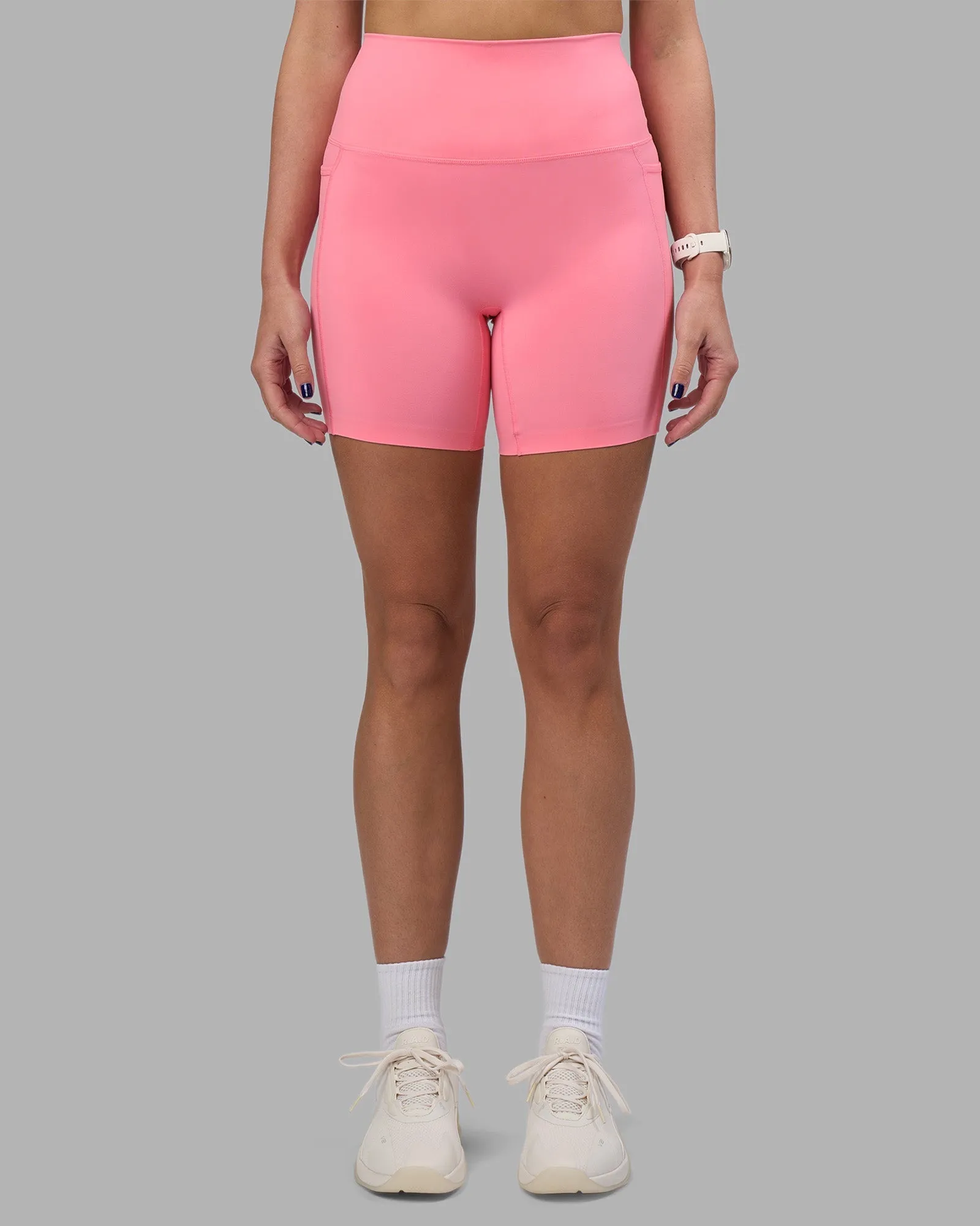 Eco Friendly Beach Walk High Waist Casual Wearer Elixir Ultra High-Rise 6" Short Pockets - Candy Pink