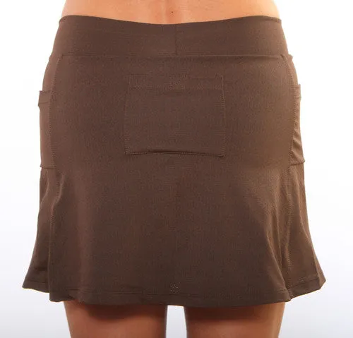 Chocolate Ultra Swift Running Skirt Functional Detail