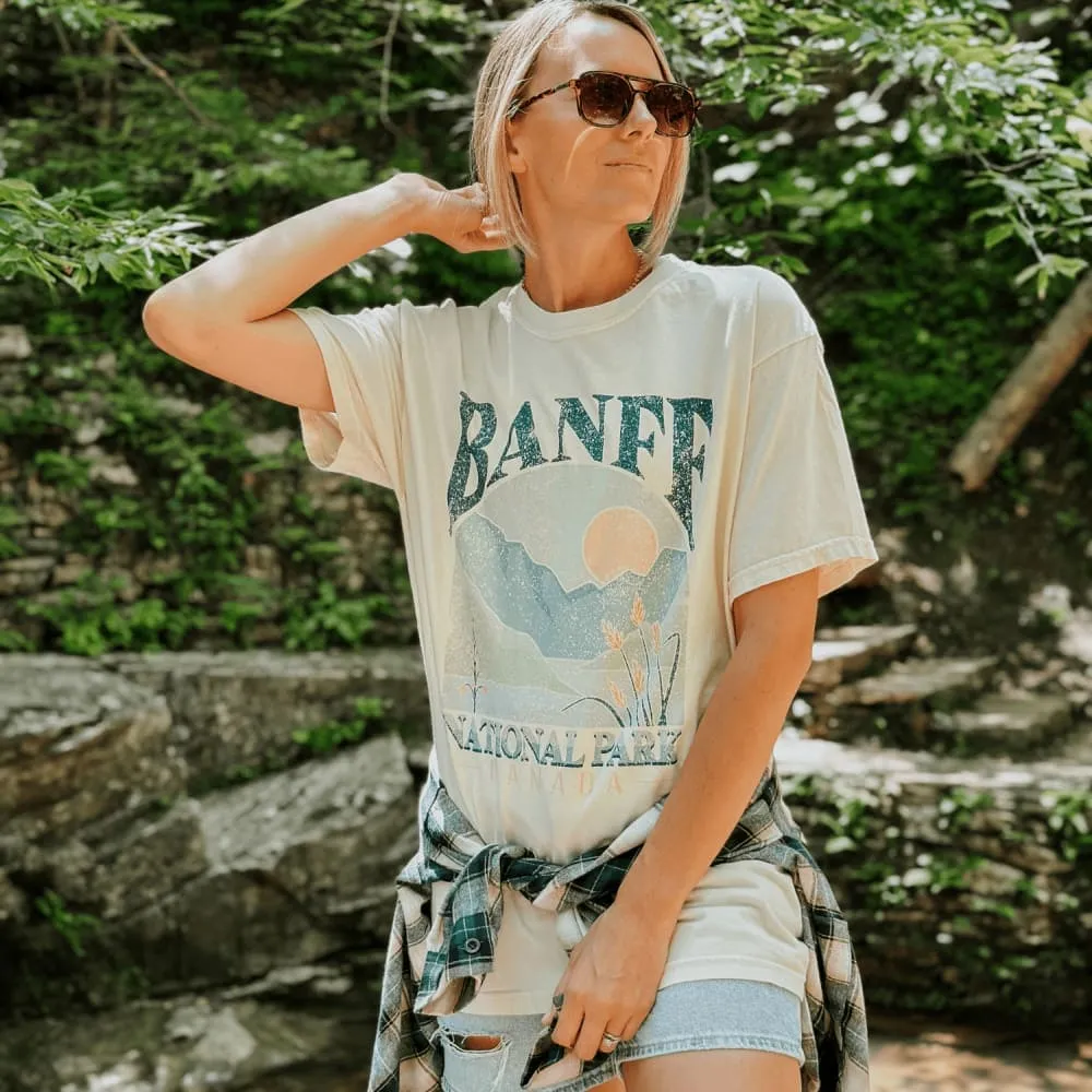 Versatile Layering Piece EasyCare Fabric Banff National Park Tee