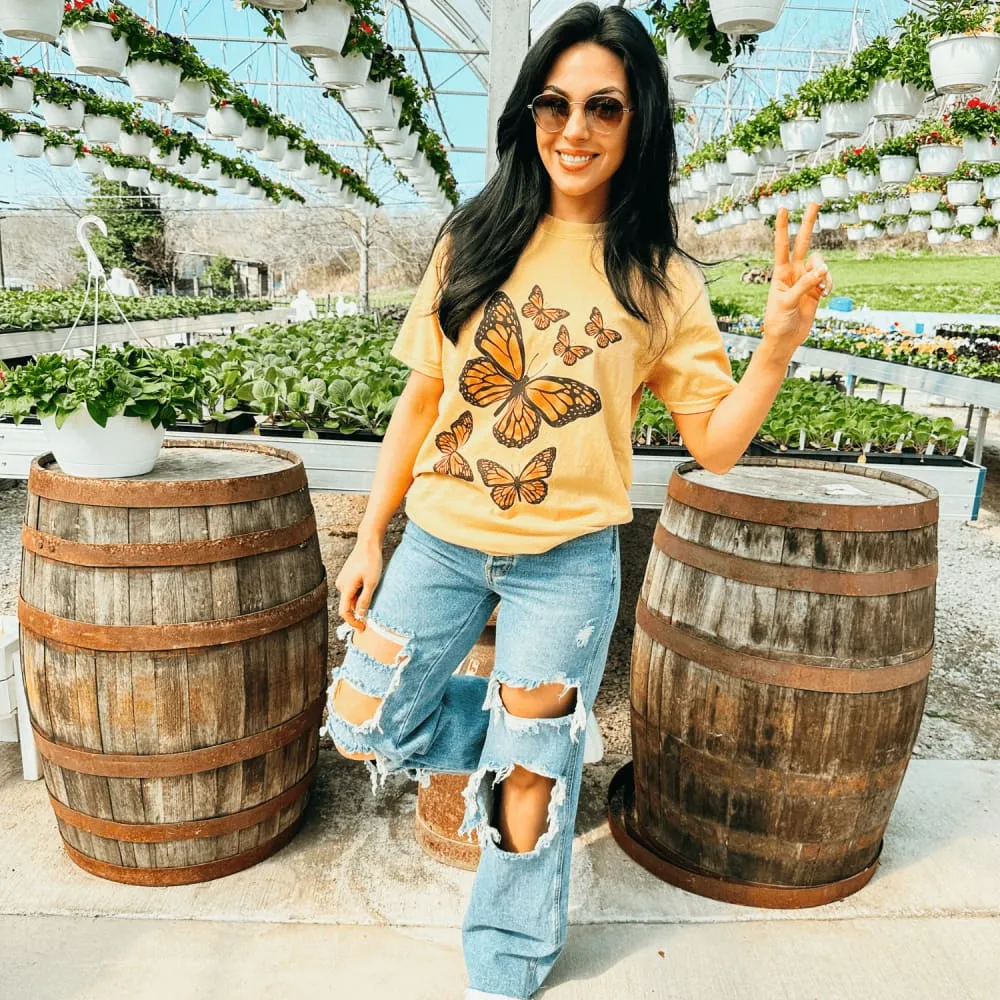 Butterflies Tee Set In Sleeve