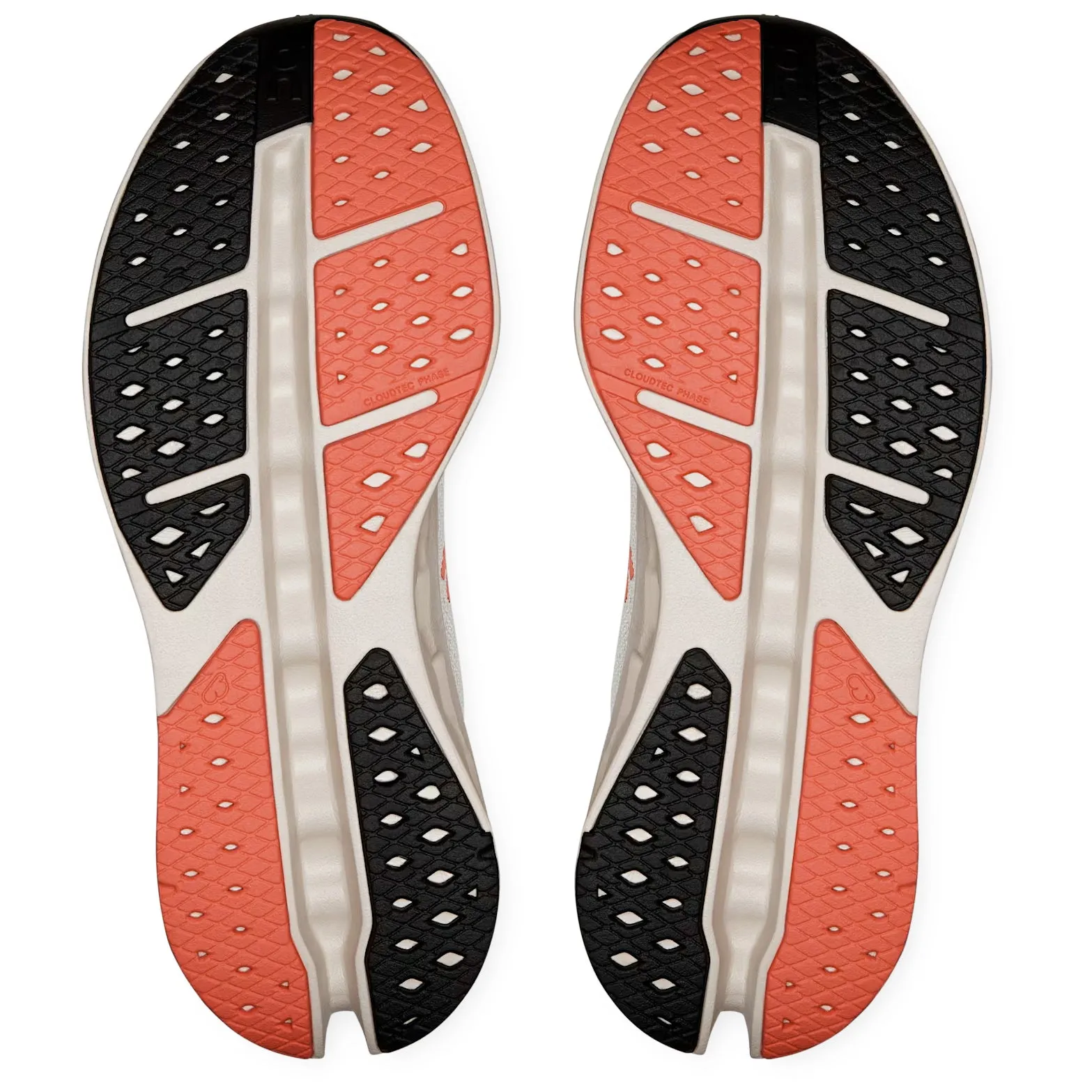 Women's Cloudsurfer Max Running Shoes Ivory / Salmon rainy - day running shoes heel - support - system