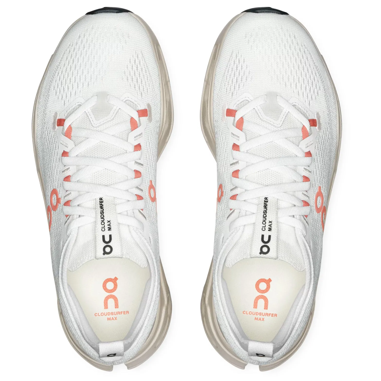 Women's Cloudsurfer Max Running Shoes Ivory / Salmon Anti   Slip Fitness improvement