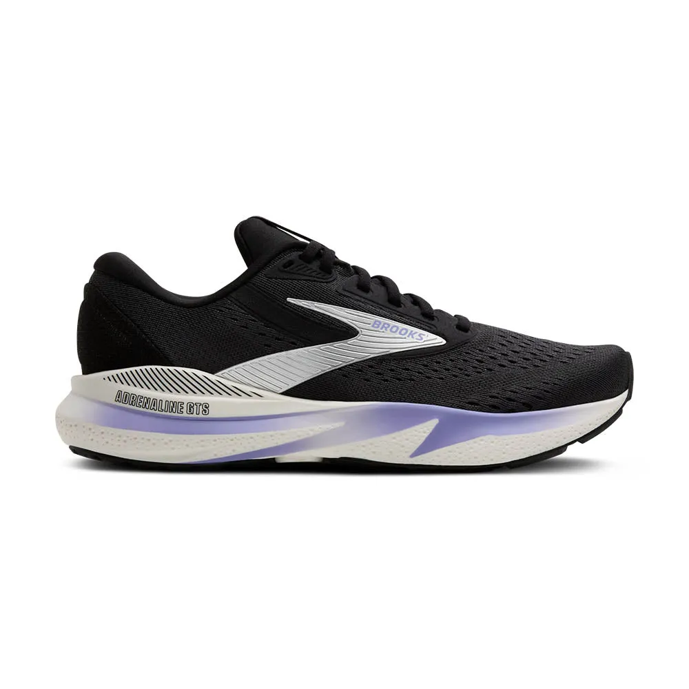 Brooks Adrenaline GTS 24 (Womens) - Ebony/Blue Heron/Silver Kinetic Flex Grooves
