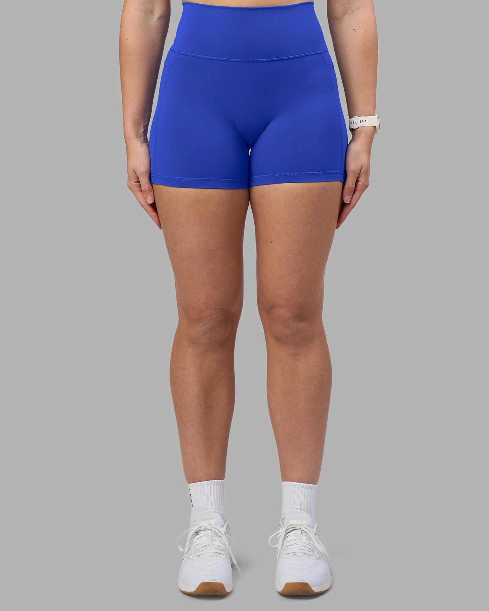 Fusion Ultra High-Rise 4" Short Pockets - Power Cobalt Shape Support