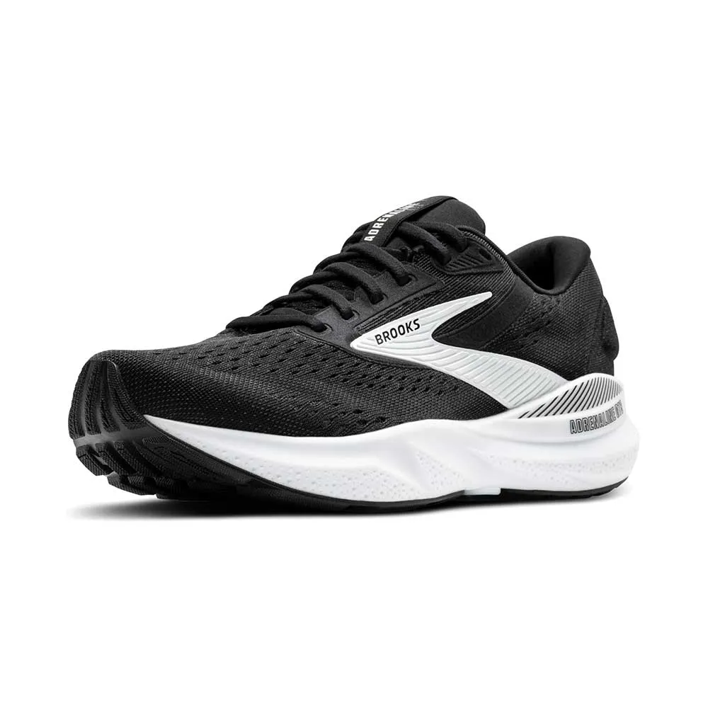 Women's Adrenaline GTS 24 Running Shoe - Black/White - Wide (D) Pronation Control Tech running tops