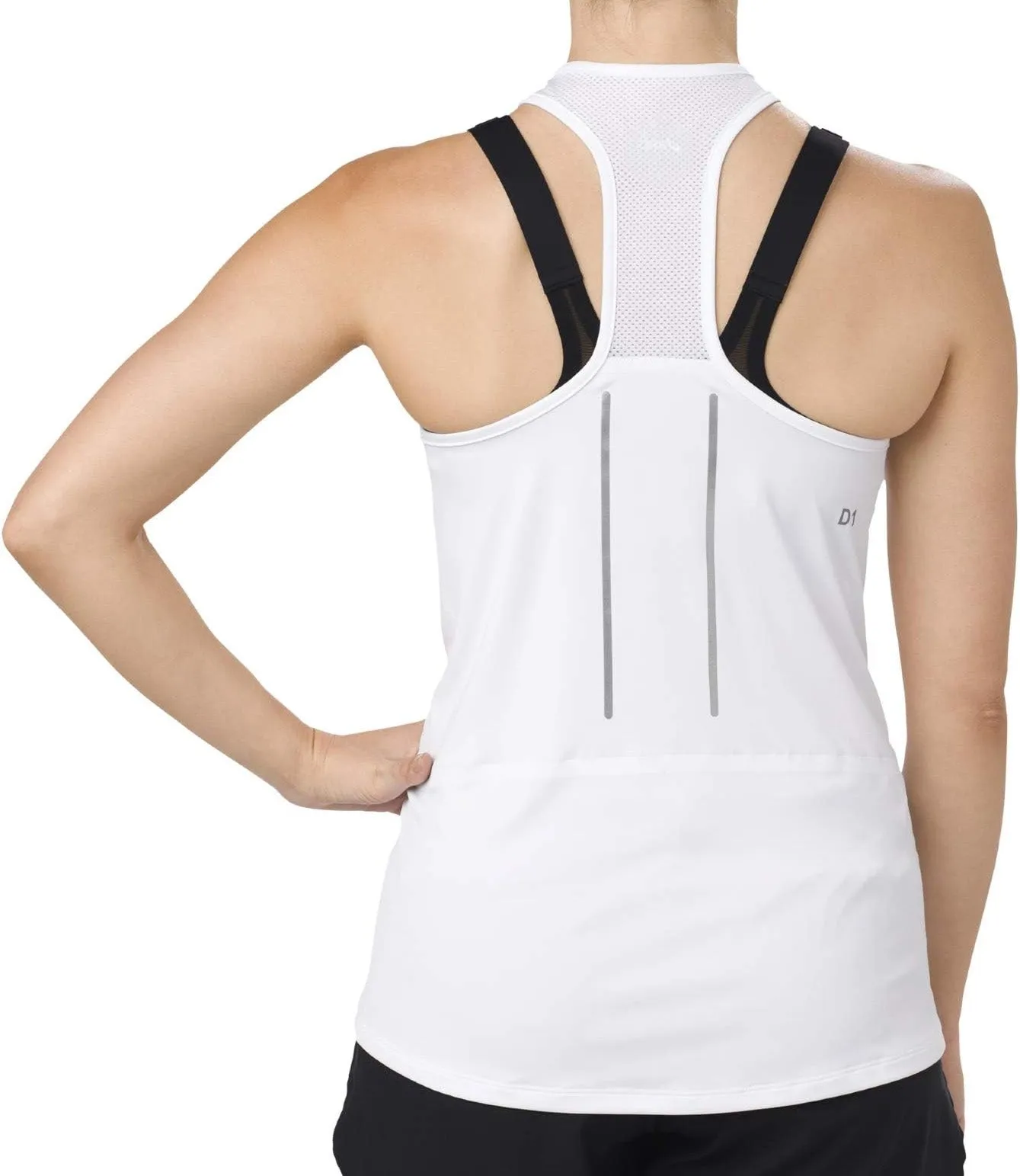 Modern Fit Asics Lite-Show Womens Running Vest Tank Top - White