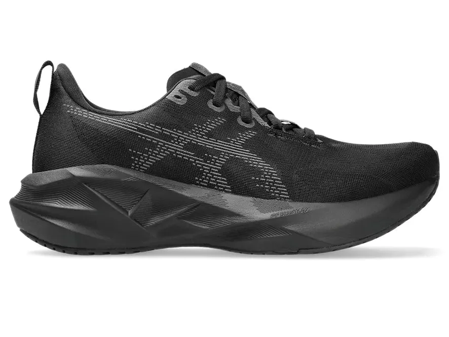 Asics | Novablast 5 | Women's | Black/Carrier Grey running for a way to stay in control