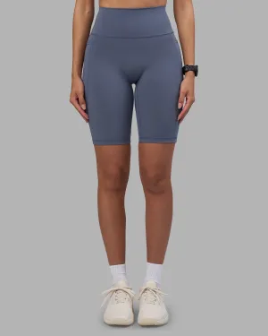 Fusion Ultra High-Rise 9" Short Pockets - Night Shadow Extra Soft Minimalist Style