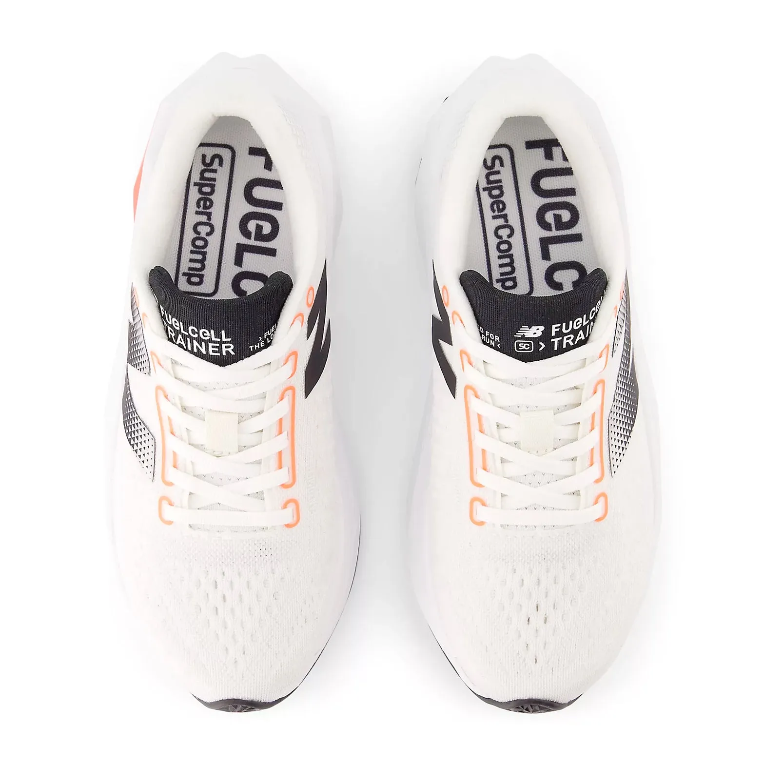 Molded Collar Women's FuelCell SuperComp Trainer v3 Running Shoes Sea Salt / Urgent Red / Black