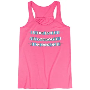 Flowy Racerback Tank Top - In My Runner Era Flexible Armhole Design air based