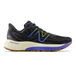 Women's Fresh Foam X 880 V13 Gore-Tex? Running Shoe - Black/Marine Blue- Regular (B) Propulsion Plate Technology Microfiber Lace Loops
