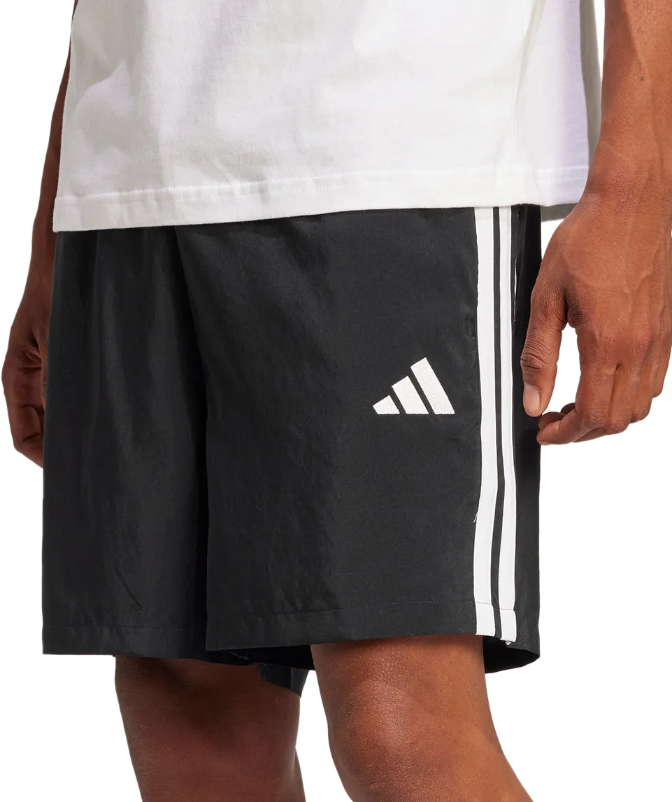 adidas Essentials 3 Stripes Chelsea Mens Training Shorts - Black Printed design Sleek Waist