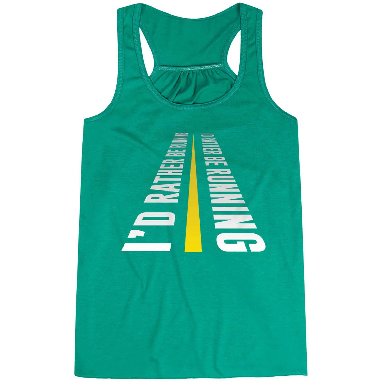 Flowy Racerback Tank Top - I'd Rather Be Running Logistics - friendly