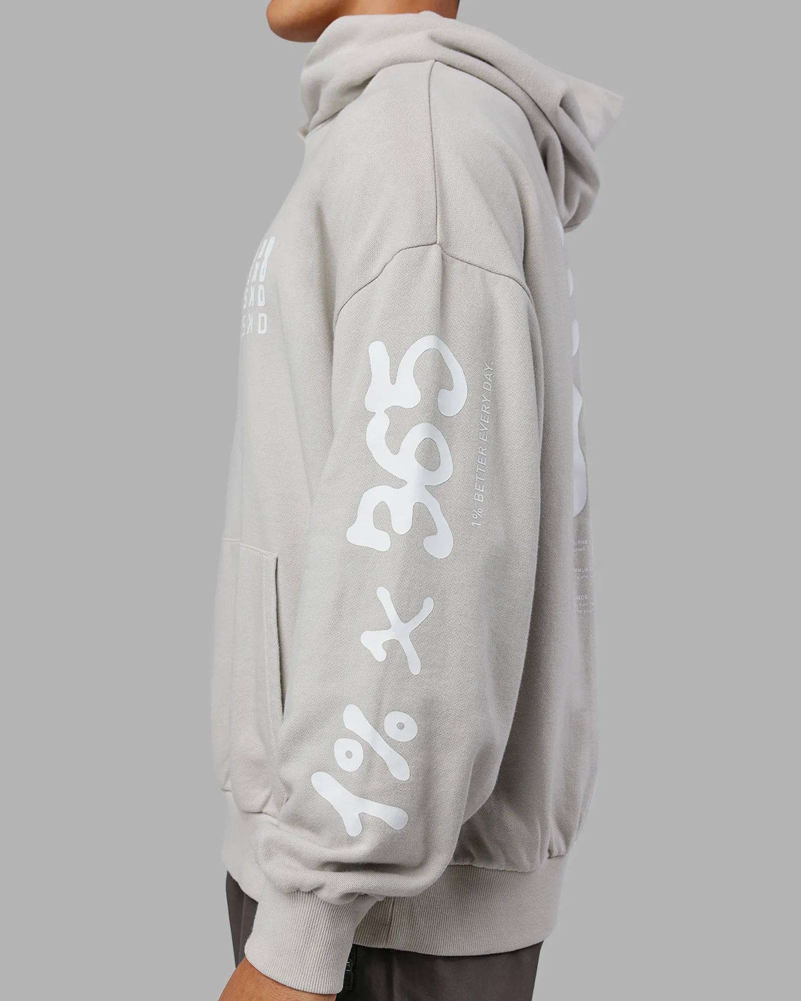 Journey Washed Unisex Oversize Hoodie - Digital Mist-White product affordable accessibility product future prospects