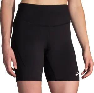 Active Life Go Casual Brooks Spark 8 Inch Womens Short Running Tights - Black