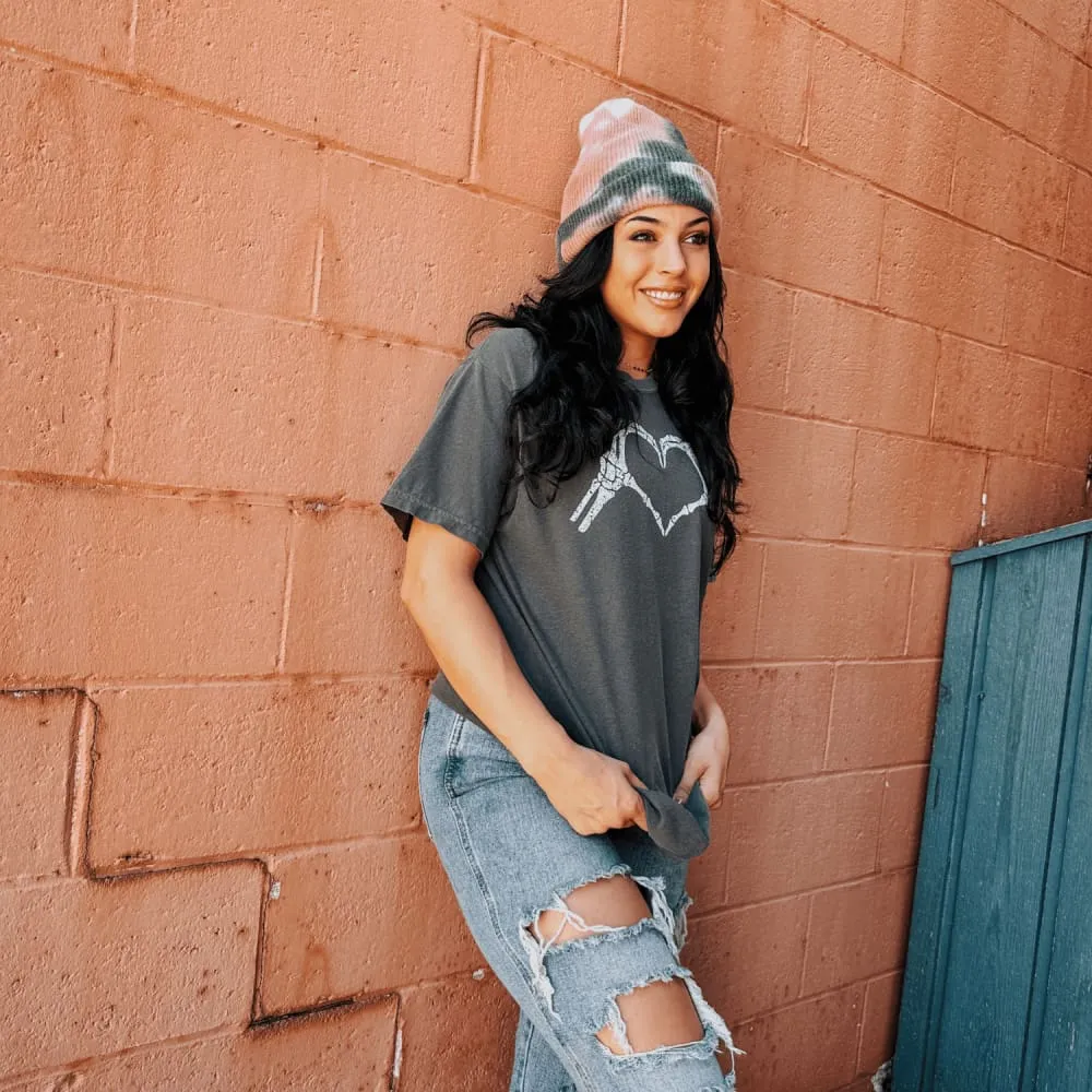 Skeleton Hands Tee Cozy Comfort