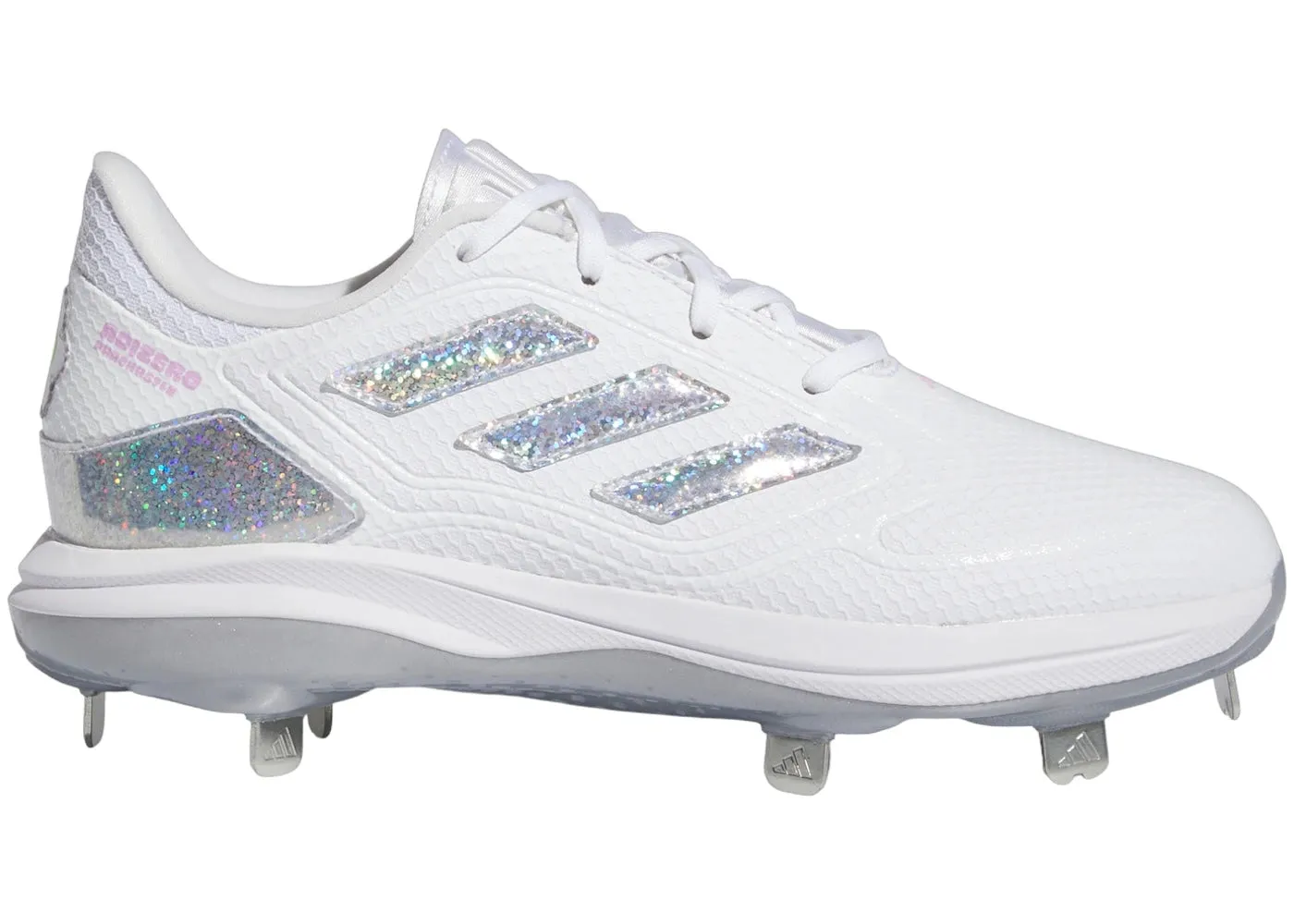 Adidas Adizero Purehustle 3 Sis Bates Cloud White Silver Metallic Team Solar Yellow (Women'S) Flexible Fabric