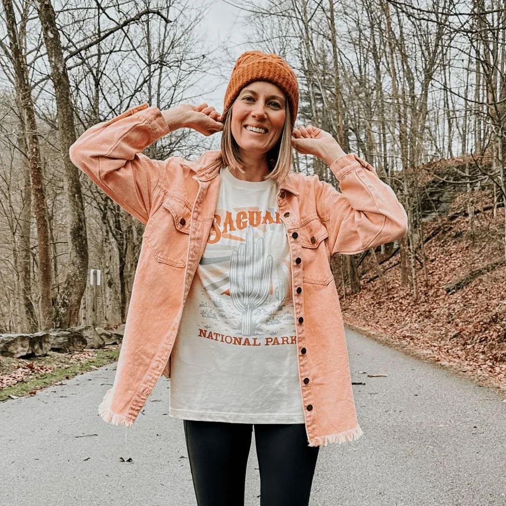 Saguaro National Park Tee Slim fit clothing Cozy Layer Fit