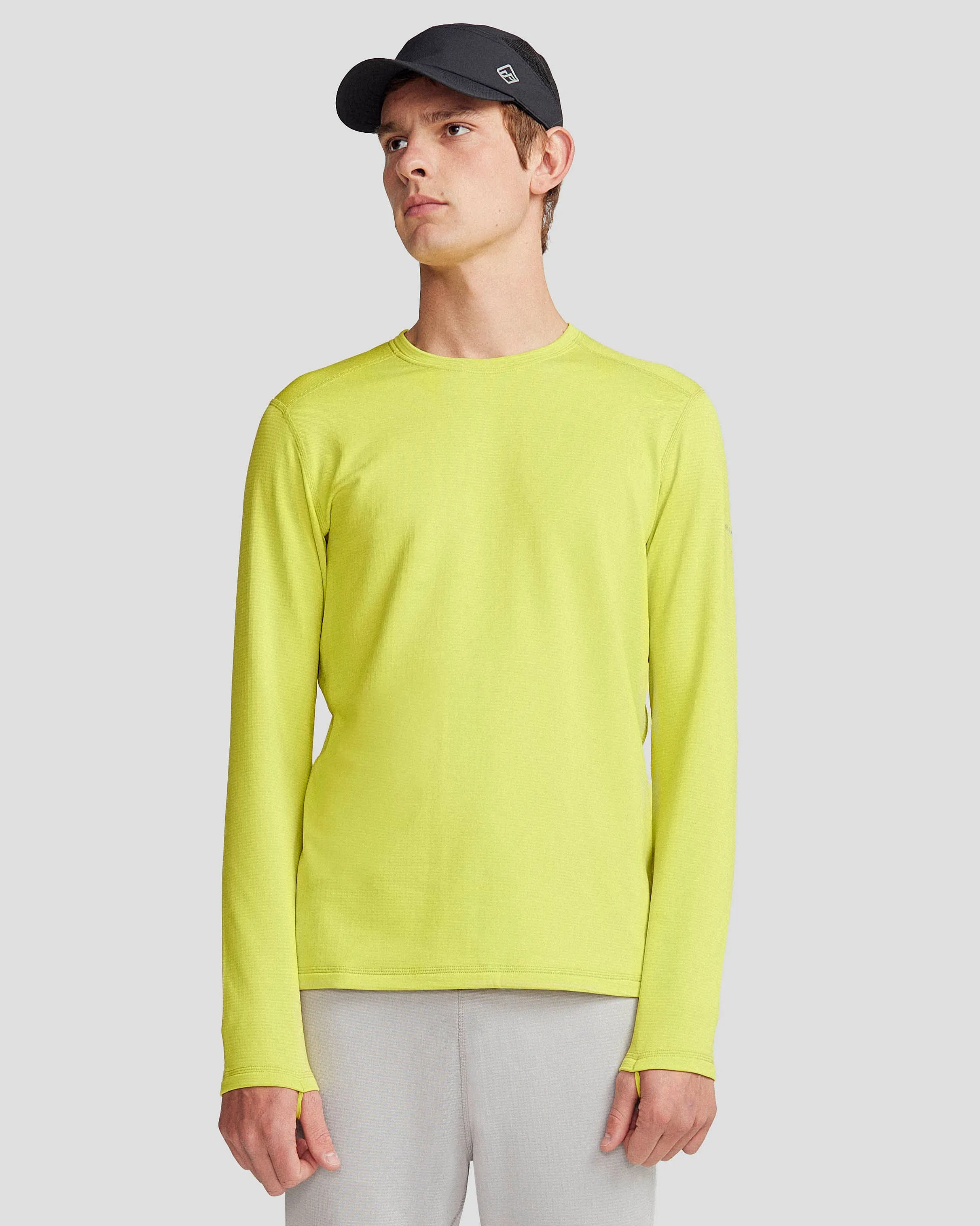 Men's Seeker Fleece Long Sleeve Top - Bright Moss Cozy Feel