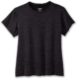 DurableWeave Women??s Luxe Short Sleeve (009 - Heather Deep Black)