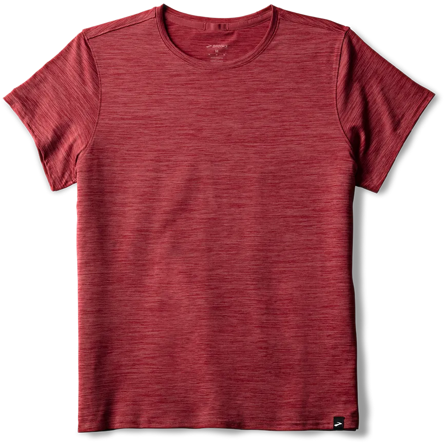 Women??s Luxe Short Sleeve (611 - Heather Earth Red) Basic Core