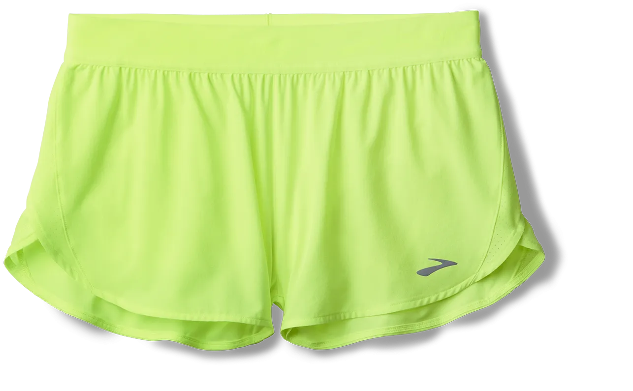 AntiPilling Surface Stretch Fabric Women's Breakaway 2.5" Shorts (796 - Neo Yellow)