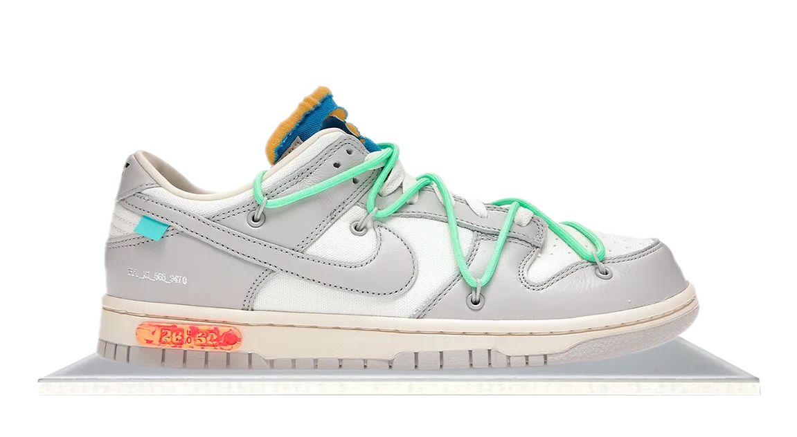 Long Step Dunk Low Off-White Lot 26