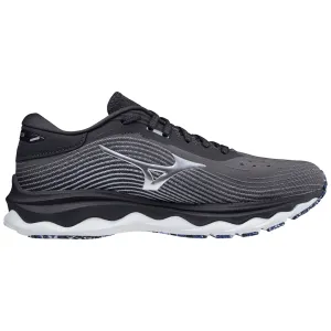 Mizuno Wave Sky 5 (Women's) - Pearl/Silver/Violet Glow Aero Cool Ventilation Mesh Shock Dispersing Plate