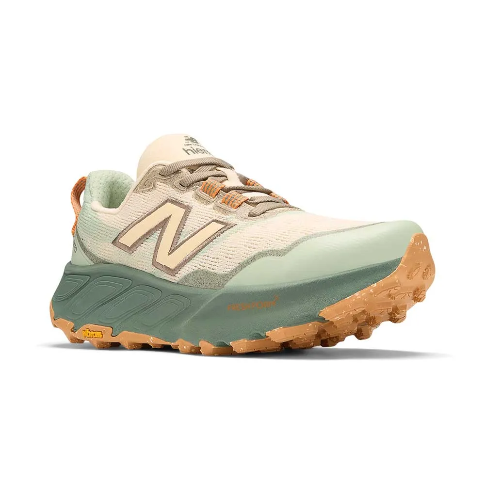 Lightweight Reinforced Toe Cap Women's Fresh Foam X Hierro v9 Trail Running Shoe - Calcium/Dark Juniper - Regular (B)