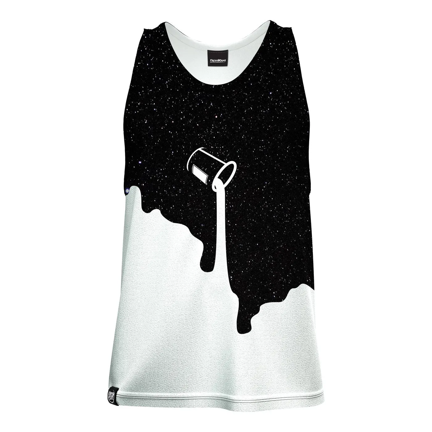 Contoured Hemline Colors Of Universe Tank Top