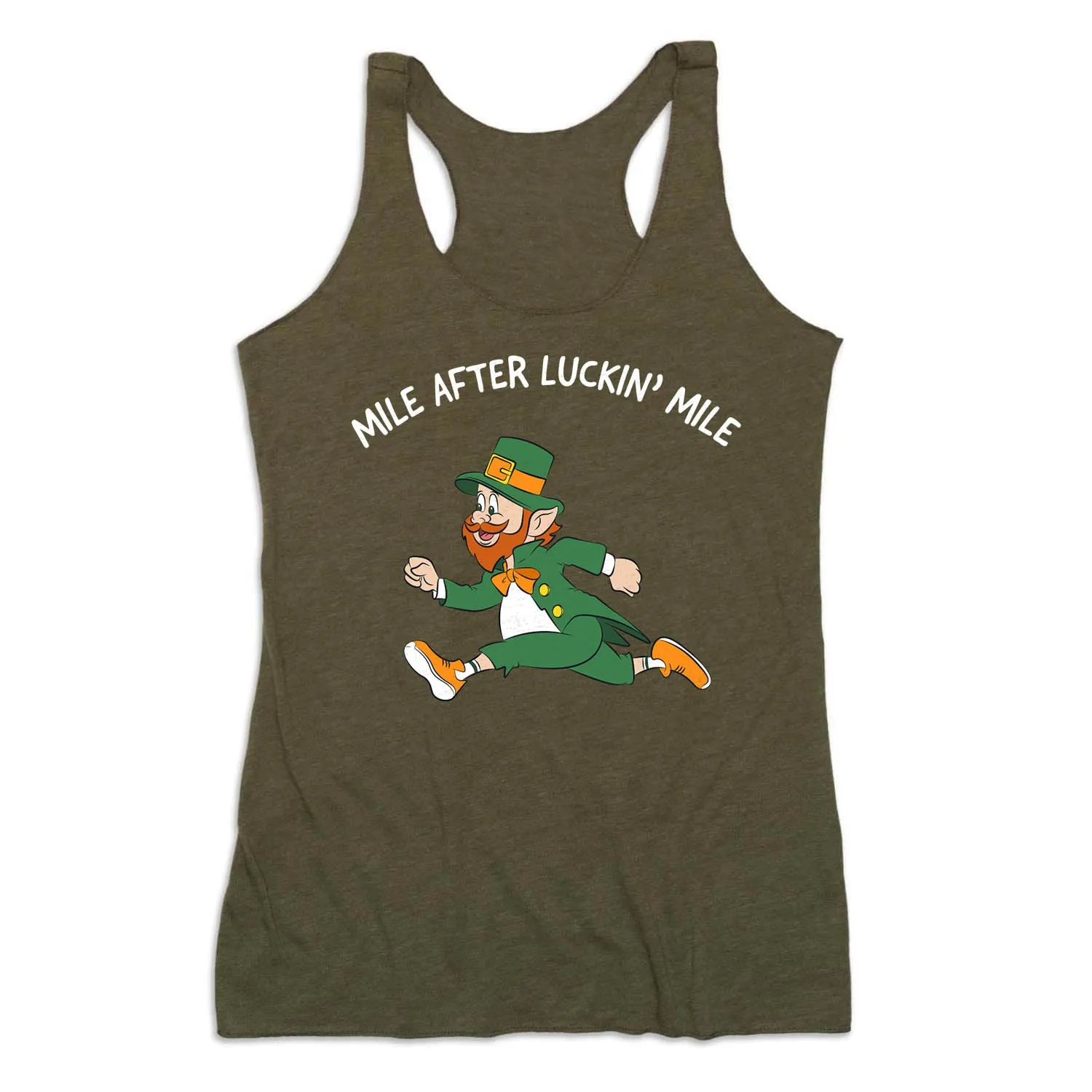 Low Profile Seam Build Women's Everyday Tank Top - Mile After Luckin Mile