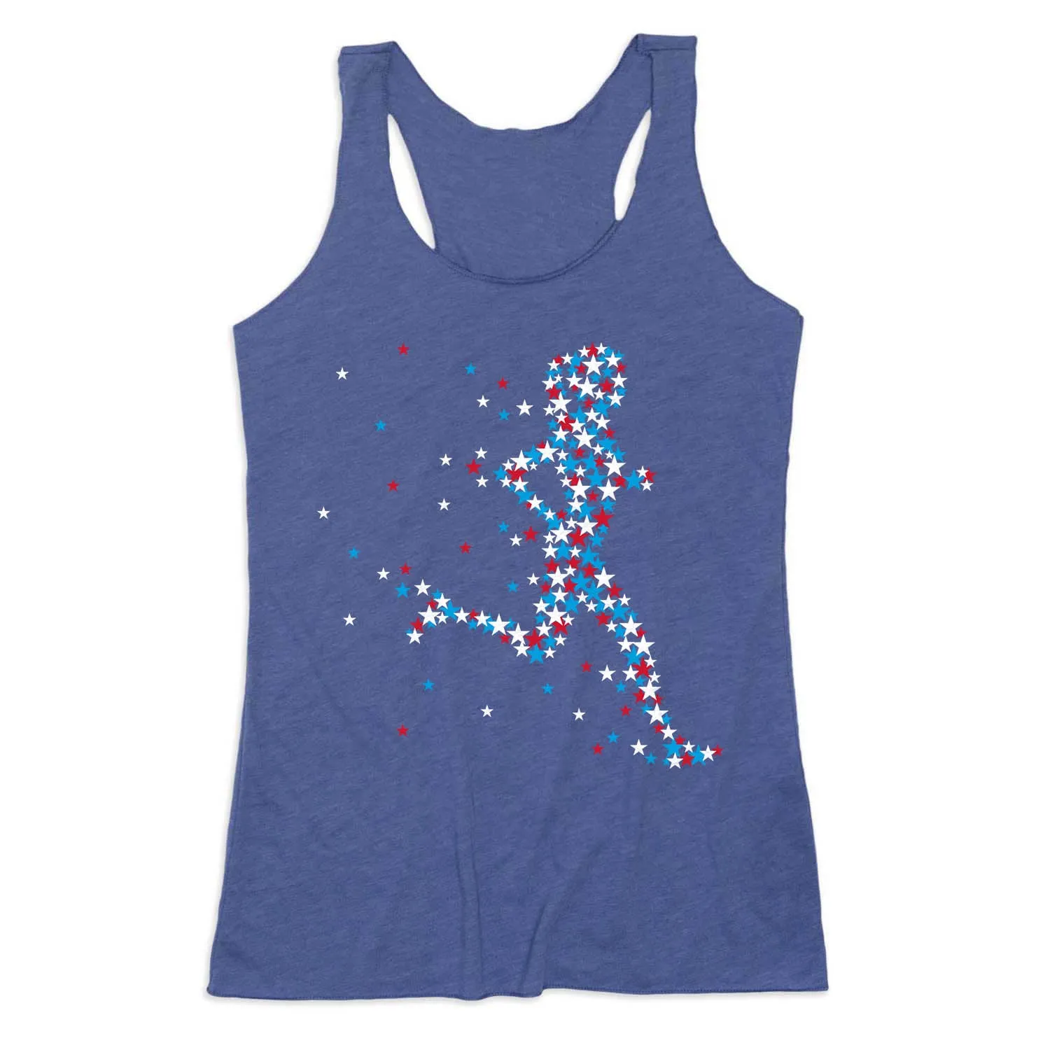 Women's Everyday Tank Top - Patriotic Runner Girl Shape - functional