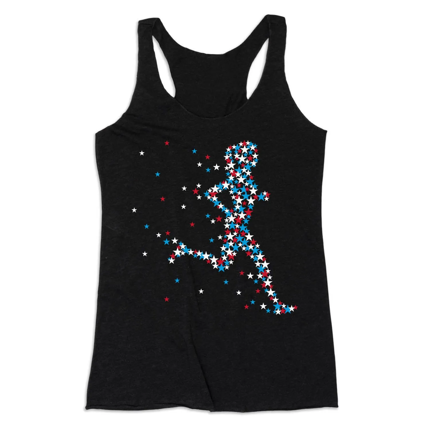 Spacious slow movement Women's Everyday Tank Top - Patriotic Runner Girl