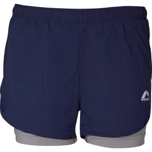 More Mile Conquer 2 in 1 Womens Running Shorts - Navy Summer Fun elastic waistband