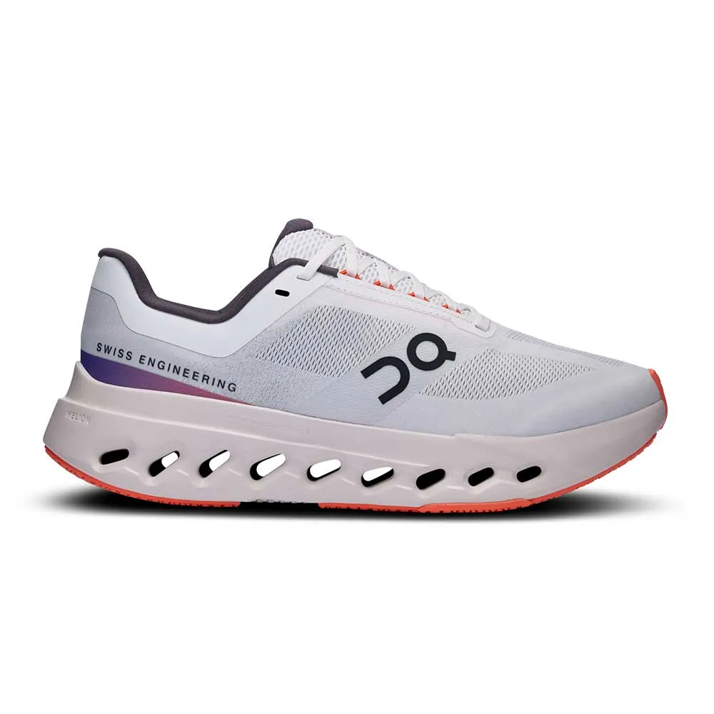 breathable - straps Ergonomic Last Women's Cloudsurfer Next Running Shoe - White/Flame - Wide (D)
