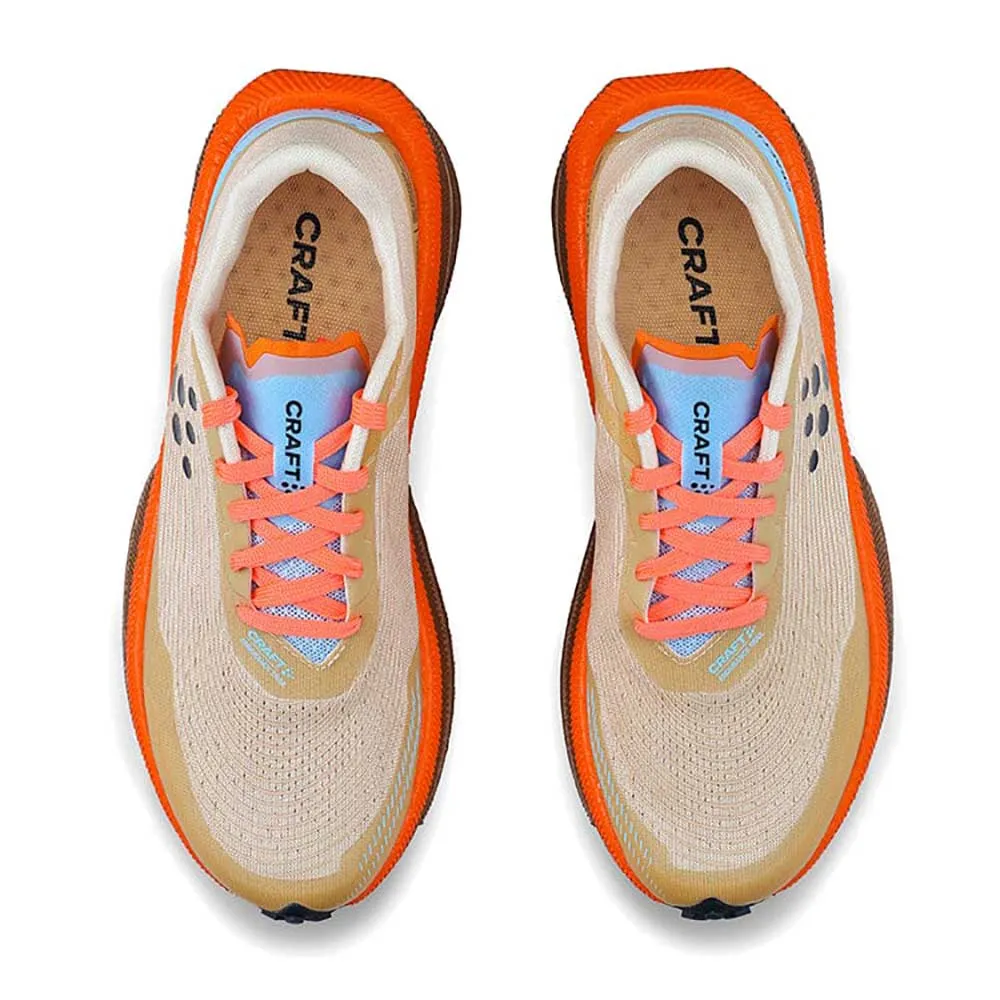 Women's Endurance Trail Running Shoe - Ecru/Roots - Regulr (B) Stabilizing Helix