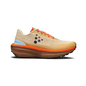 Women's Endurance Trail Running Shoe - Ecru/Roots - Regulr (B) Reflective Safety Details seniors' fitness shoes
