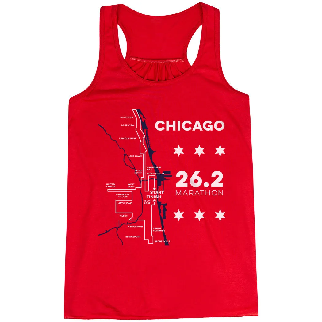 Flowy Racerback Tank Top - Chicago Route complex appearance
