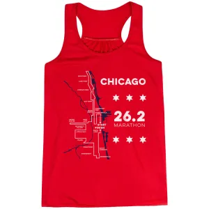Flowy Racerback Tank Top - Chicago Route complex appearance