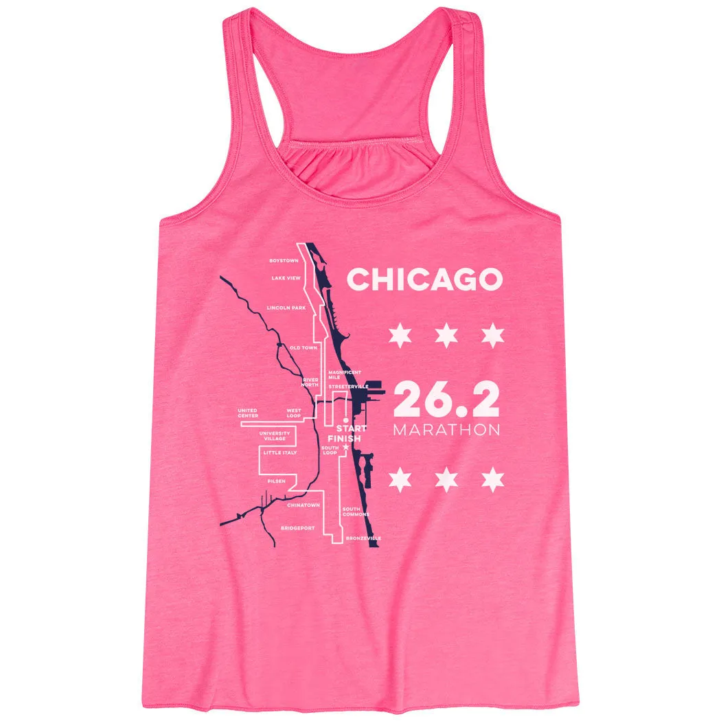 Flowy Racerback Tank Top - Chicago Route Seasonal Use Moisture Control Lining