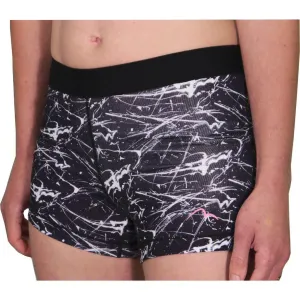 More Mile Go For It Printed Womens Short Running Tights - Black Stretch Layers