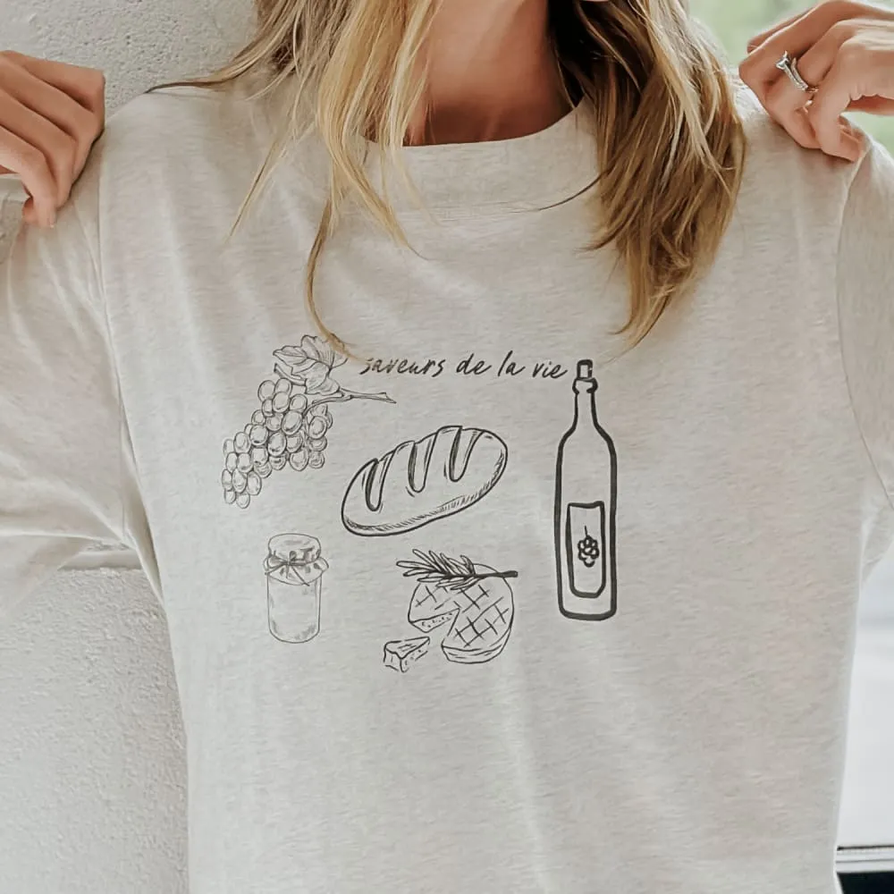 Layering Comfort Wear Casual Layers Taste of Life Boxy Crop