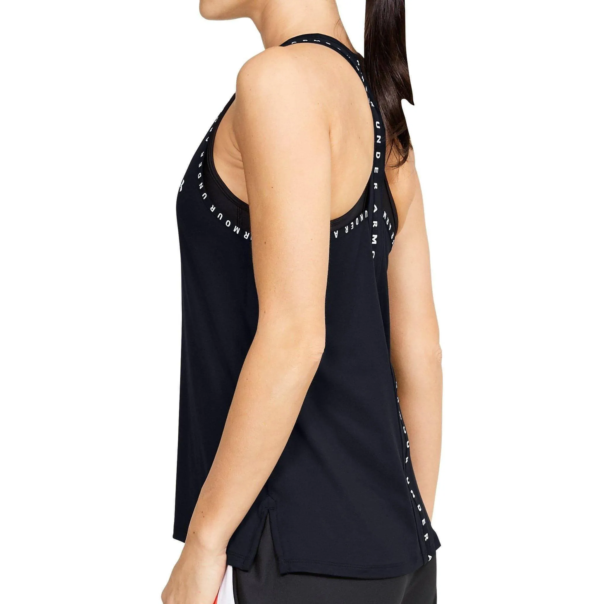 Under Armour Knockout Womens Running Vest Tank Top - Black Urban Lightness Light Fresh