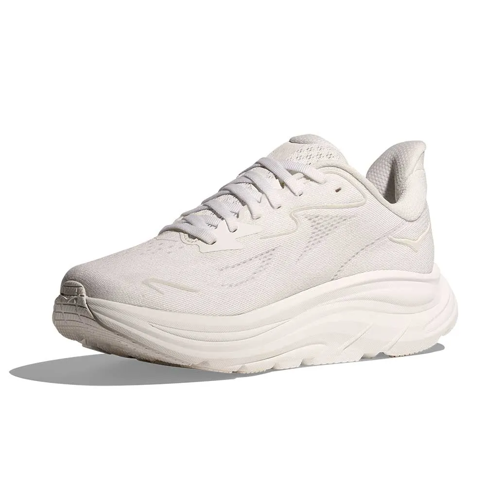 Women's Clifton 10 Running Shoe - White/White - Regular (B) hard - sole - feature shoes