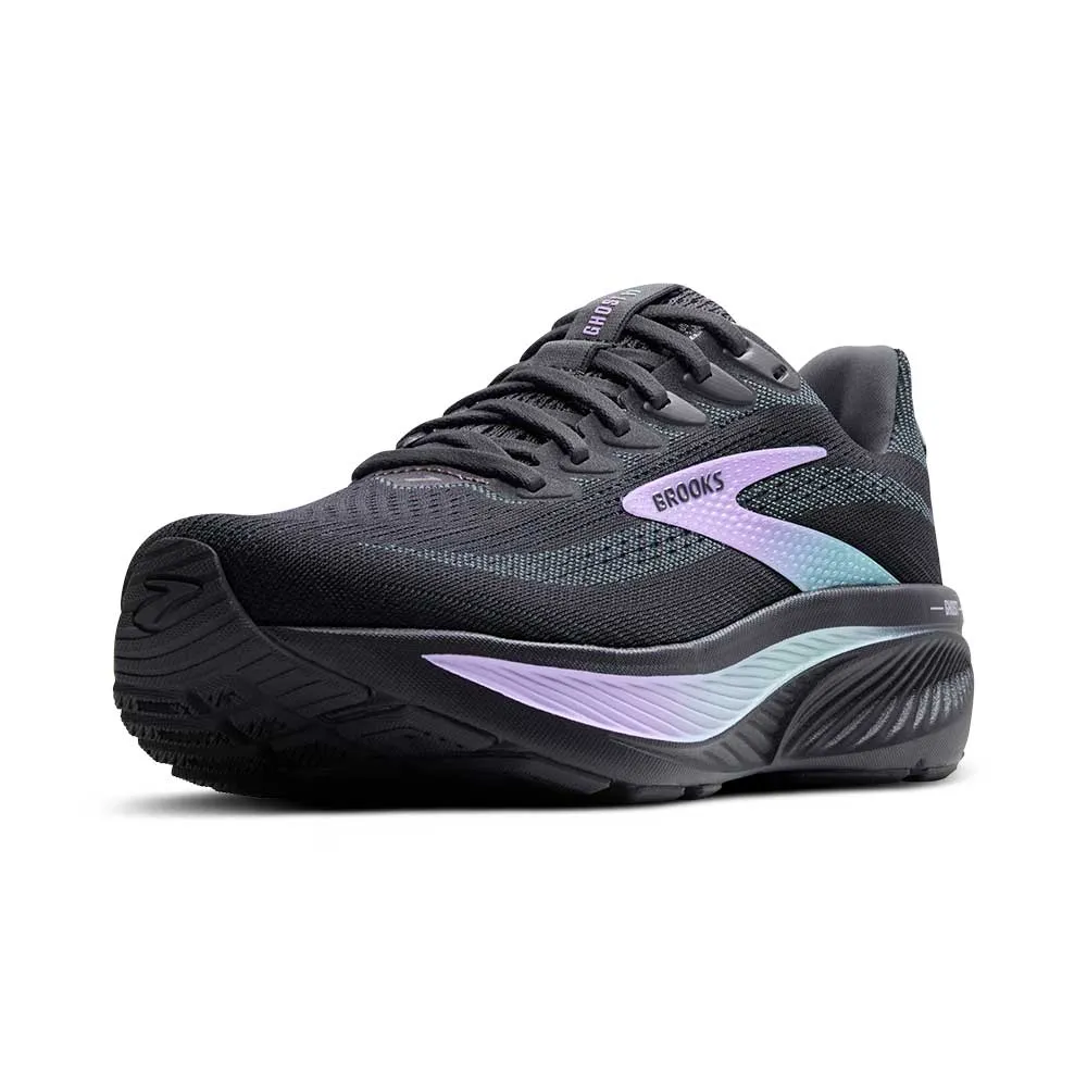 race - day Women's Ghost 17 Running Shoe - Grey/Clearwater/Purple - Regular (B)