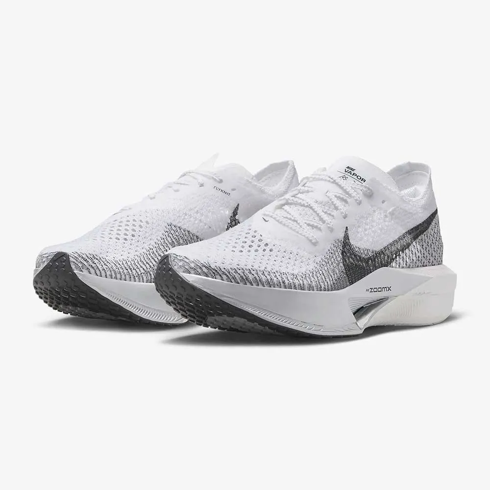 latex insole shoes track - field running shoes Women's Nike ZoomX Vaporfly Next% 3 Running Shoe- White/Dark Smoke Grey/Particle Grey- Regular (B)