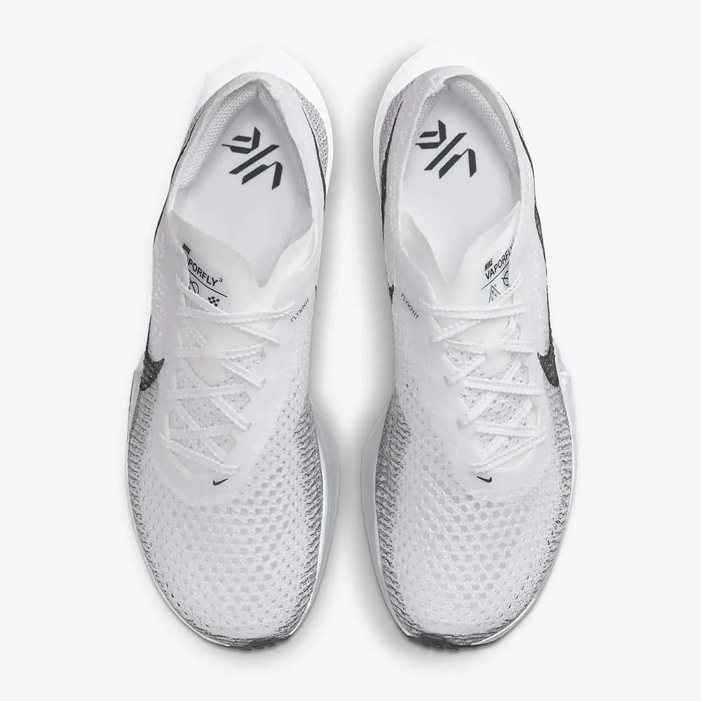 fabric shoes flat - footed running shoes Women's Nike ZoomX Vaporfly Next% 3 Running Shoe- White/Dark Smoke Grey/Particle Grey- Regular (B)