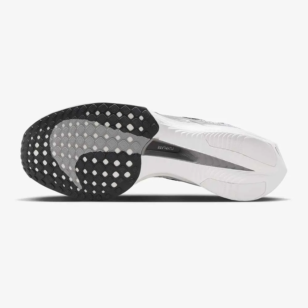 Women's Nike ZoomX Vaporfly Next% 3 Running Shoe- White/Dark Smoke Grey/Particle Grey- Regular (B) signature shoes