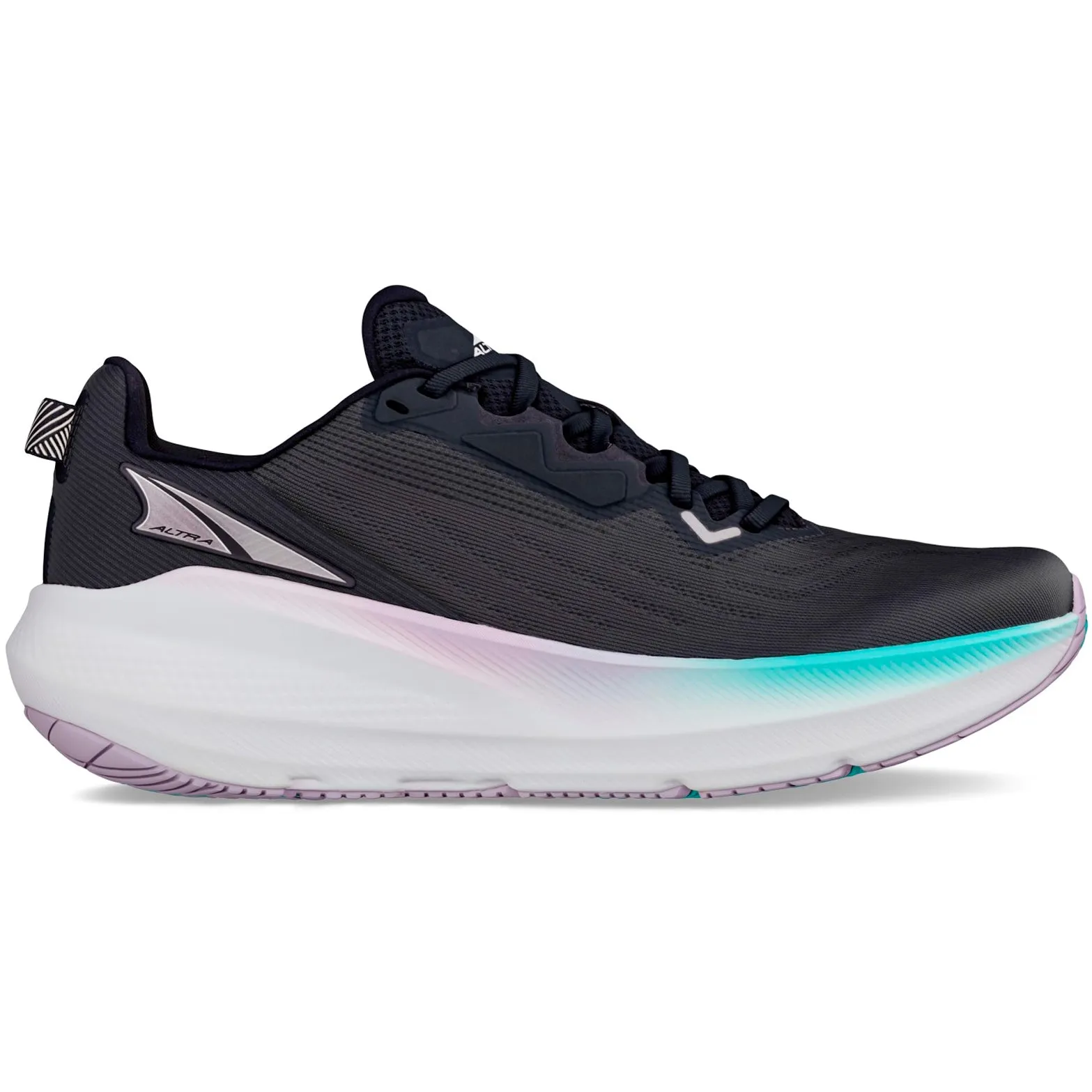 running with a mid - top design Women's FWD VIA Running Shoes Black / Purple