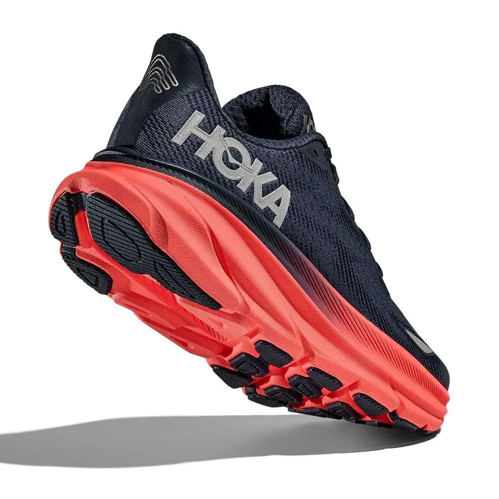 Women's Clifton 9 GTX Running Shoe - Varsity Navy/Nautical Dusk - Regular (B) Tight Weave Fabric Ultra Responsive Cushioning